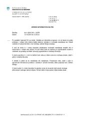 Izredni informativni bilten